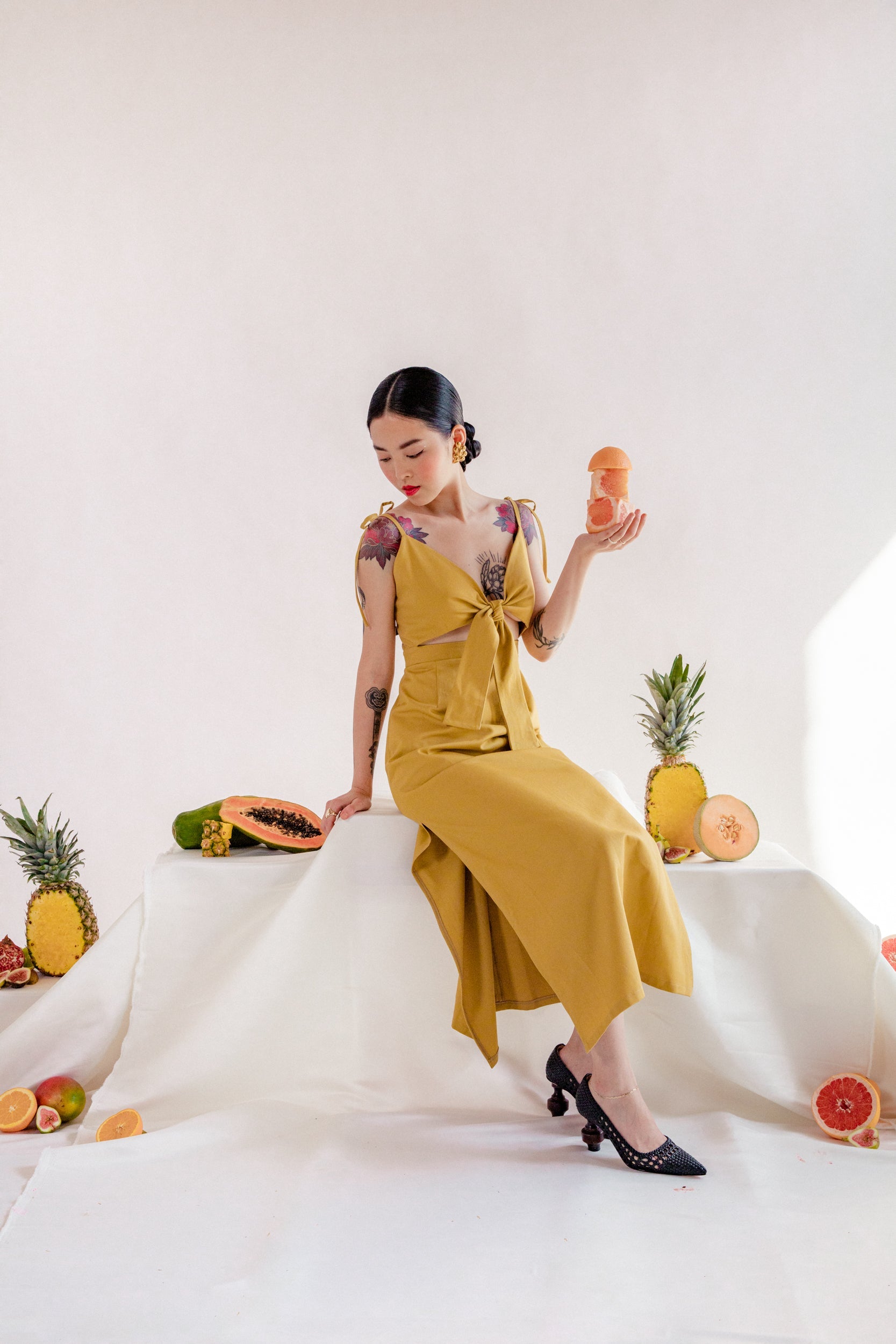 Zoey Organic Cotton Dress | Plant-Dyed Slow Fashion S Zoey Organic Cotton Dress | Plant-Dyed Slow Fashion S