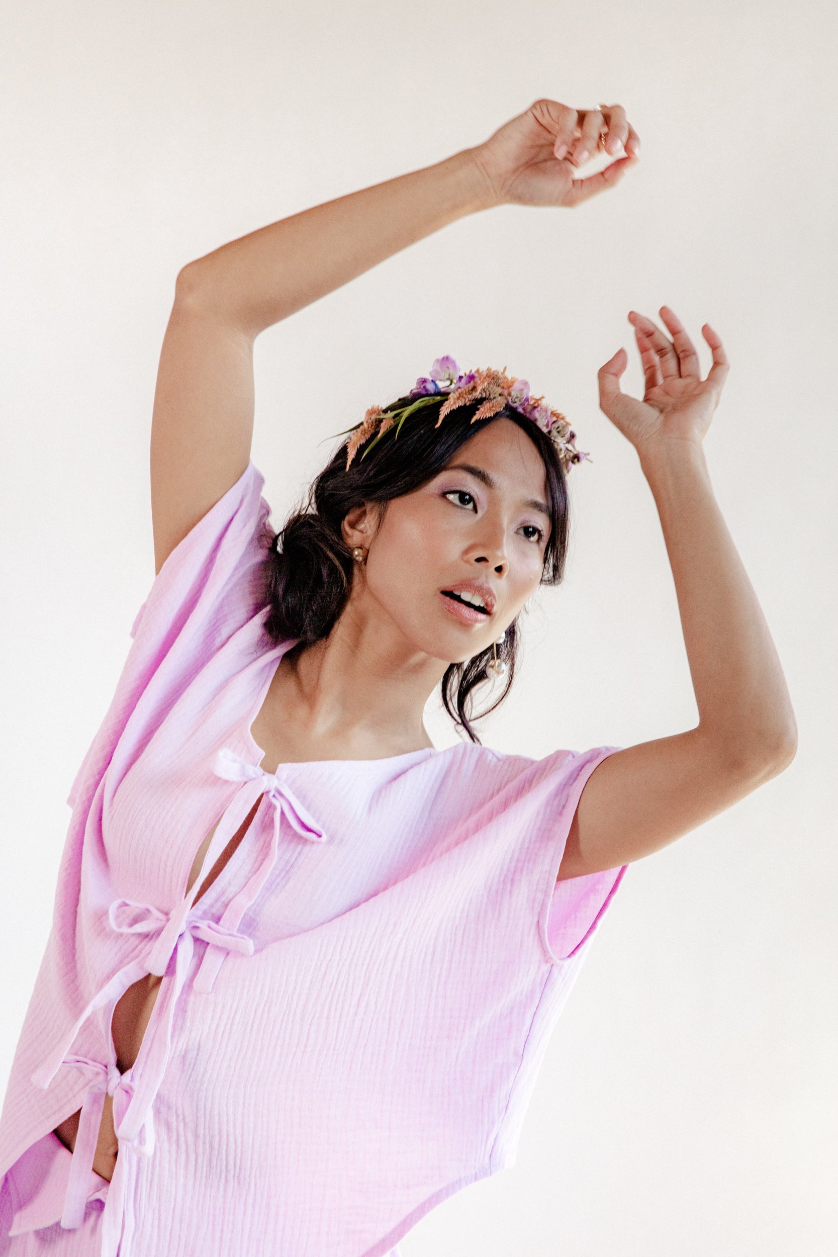 Lavender Organic Cotton Follicular Top