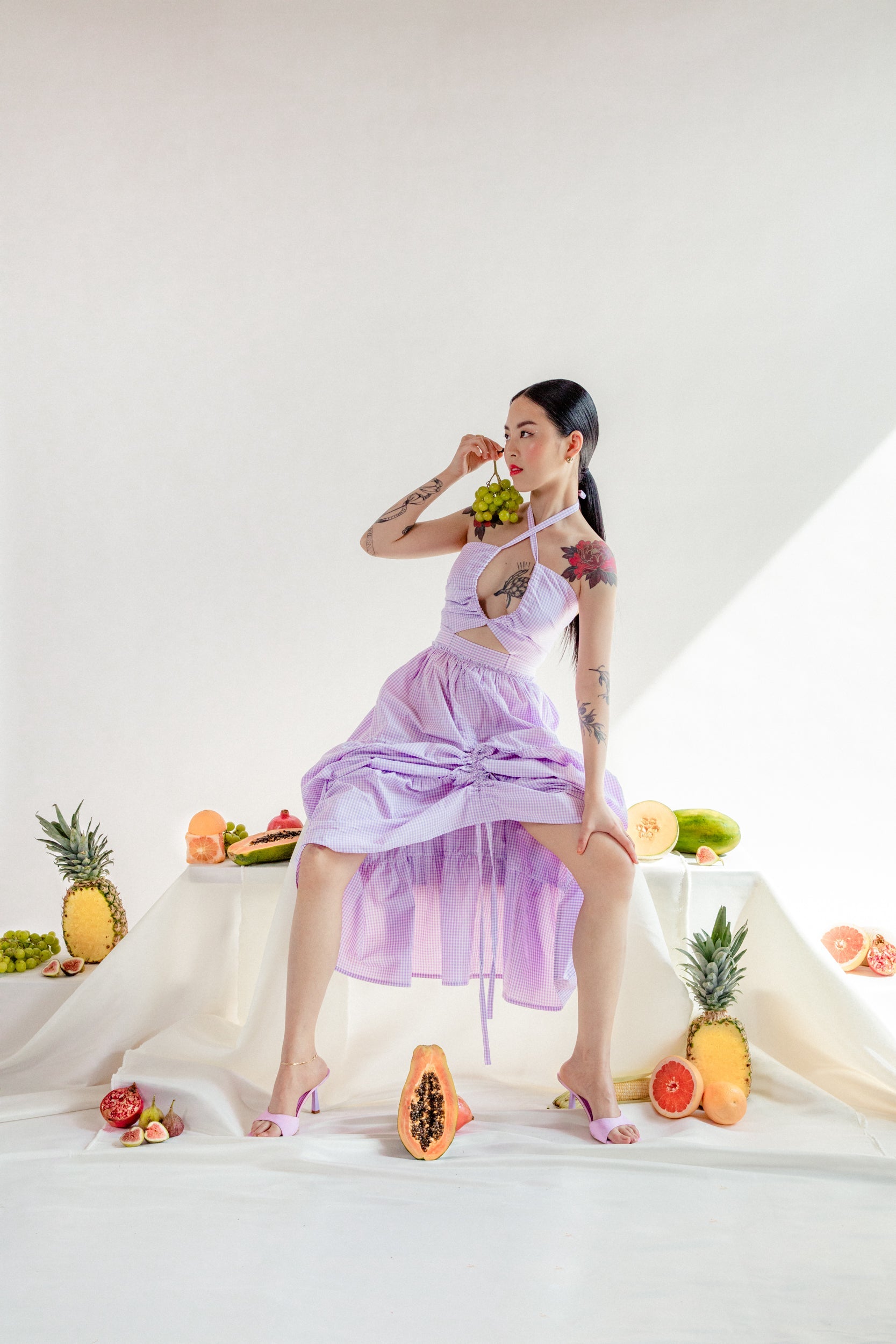 Lavender Organic Cotton Ovulation Dress