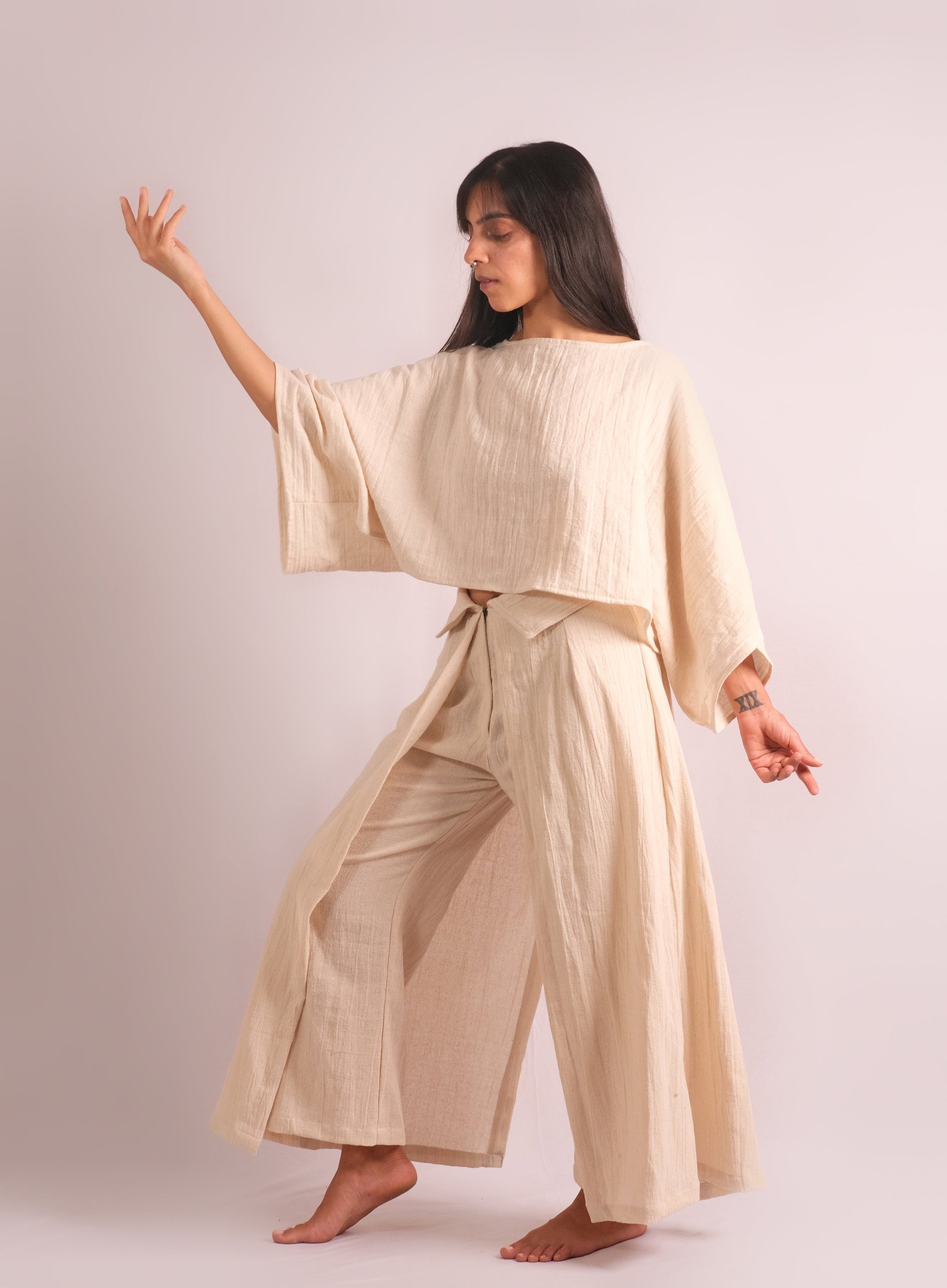 Raw Indian Cotton Follicular Pants