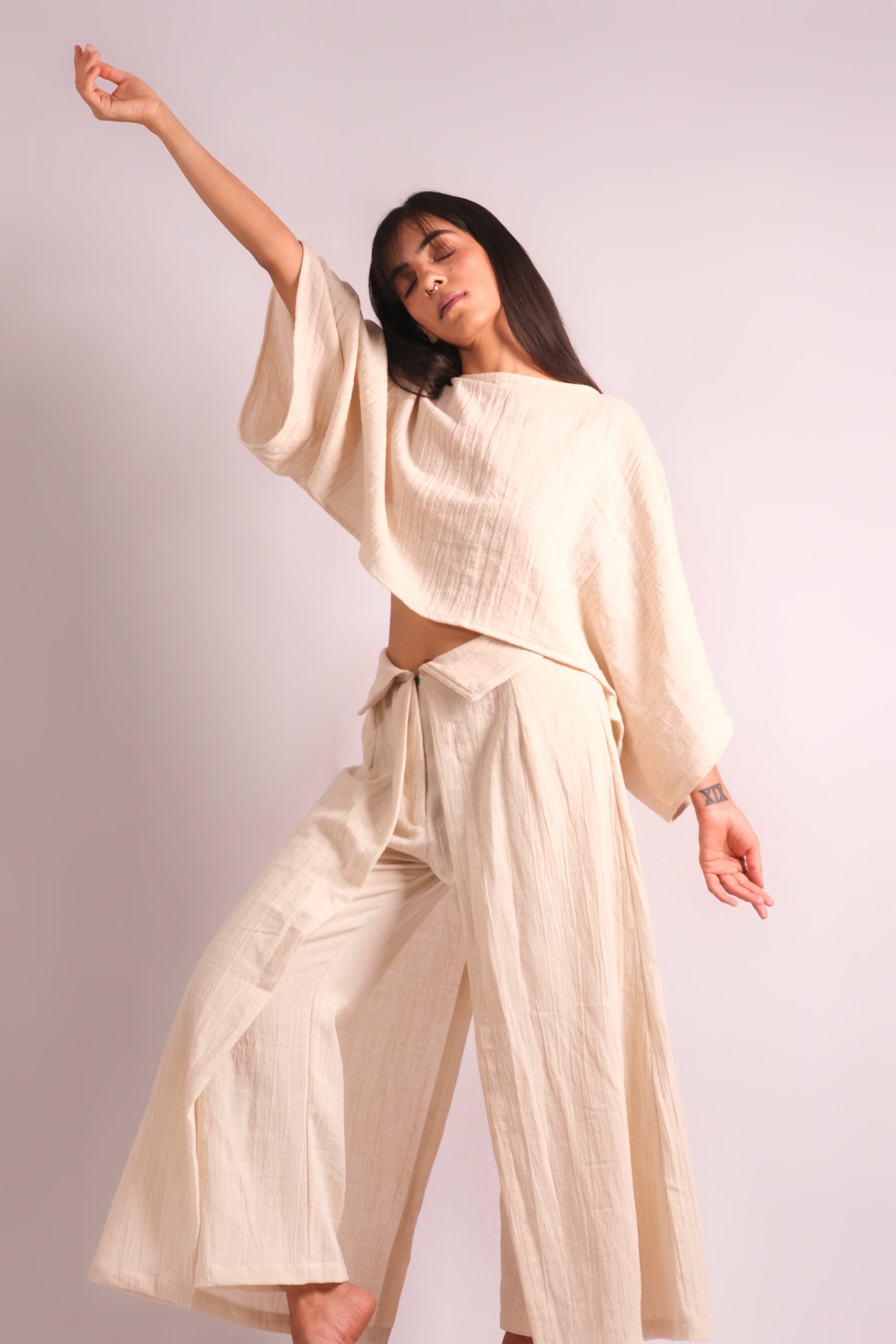 Natural Indian Cotton Follicular Top