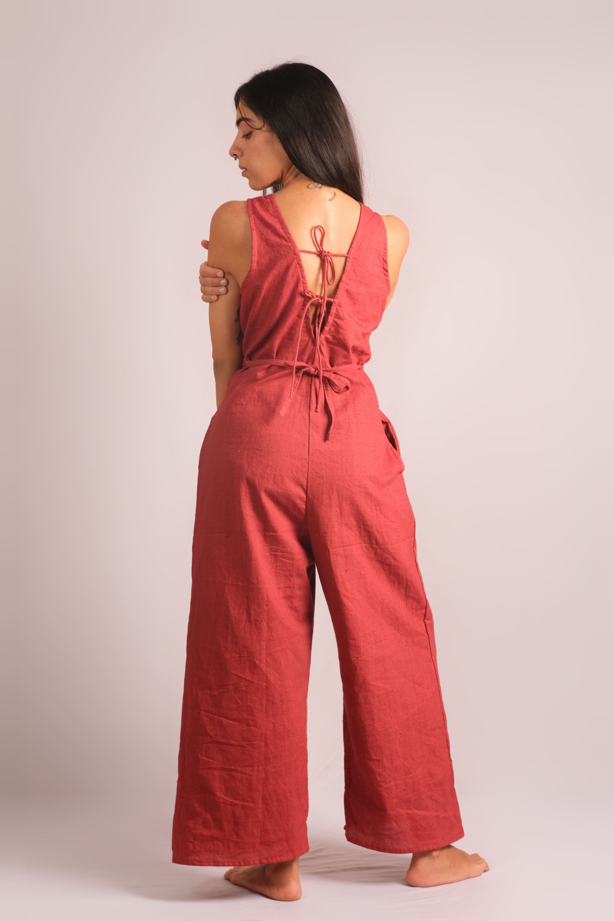 Red Menstruation Romper