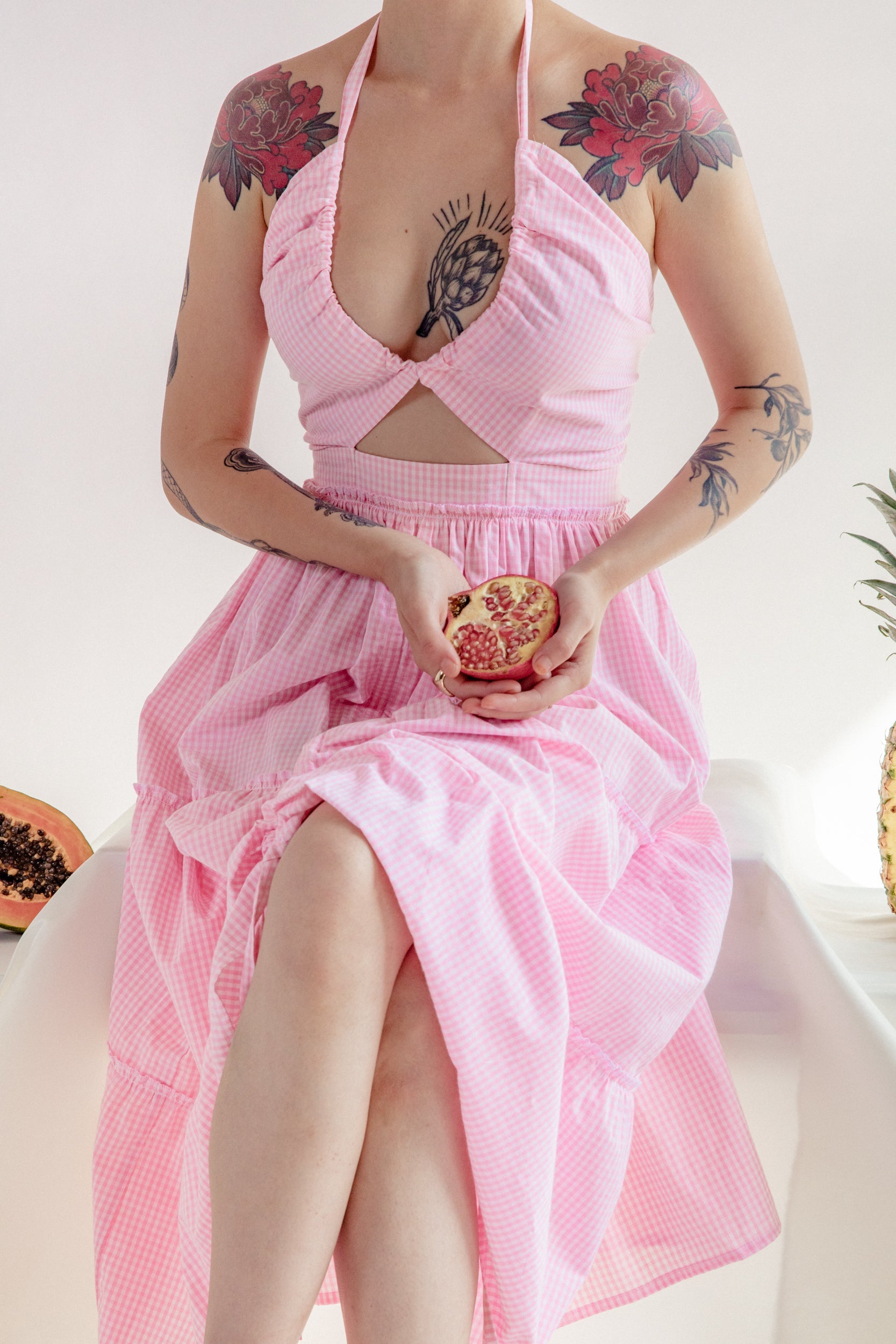 Pink Organic Cotton Ovulation Dress